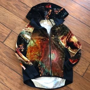Titika Active Velour Hoodie space tie dye